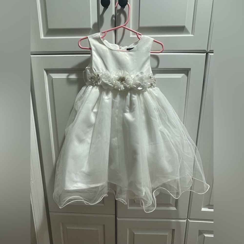 NWT Chantilly White Dress 24M
